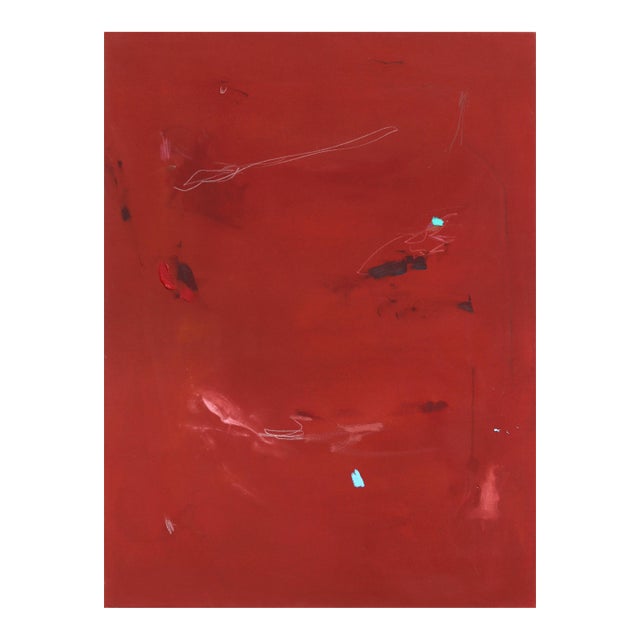 Soft Launch of a Nervous Breakdown - Original Modern Minimalist Mixed Media Abstract Painting For Sale
