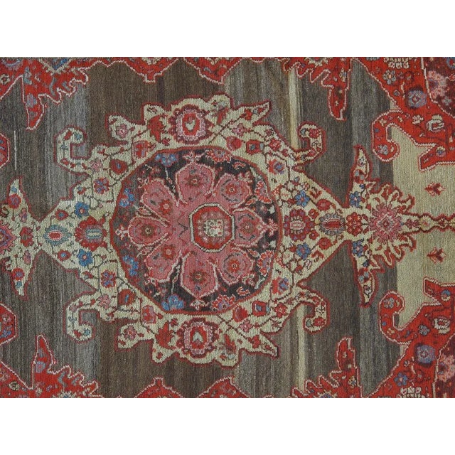 Persian 1900's Antique Persian Mishan Malayer, 4'3" X 6'6" For Sale - Image 3 of 7
