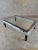 Late 20th Century Vintage Modern Ebonized Wood and Silver With Mirrored Trim Glass Top Coffee Table For Sale - Image 5 of 7