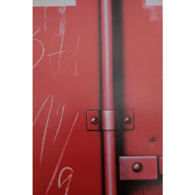 Le Conteneur Rouge Poster after Peter Klasen For Sale - Image 4 of 5