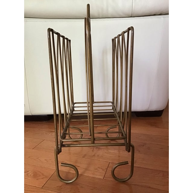 Mid-Century Modern Vintage Magazine Rack Mid-Century For Sale - Image 3 of 6