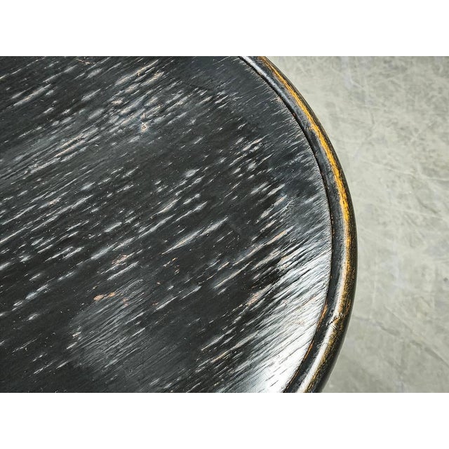 Black Adjustable Bentwood Piano Stool in the style of Thonet, Czechoslovakia, 1930s For Sale - Image 8 of 10