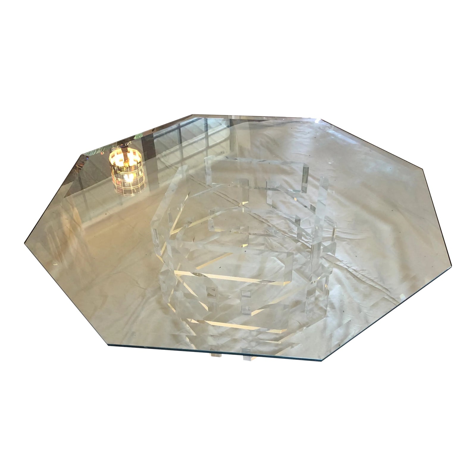 Lucite Ribbon Coffee Table ビンテージ Lucite Ribbon Coffee Table ビンテージ Lucite Ribbon Coffee Table