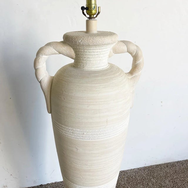 Postmodern Postmodern Ceramic Vase With Handles Floor Lamp by Pacific Coast Lighting For Sale - Image 3 of 11