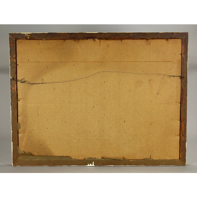 Vintage Marjorie Very American Watercolor Pointillist Painting of a Wooded New England Landscape For Sale In Houston - Image 6 of 7