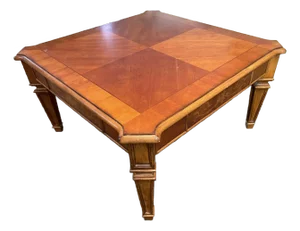 Mid-Century Square Wood Coffee Table