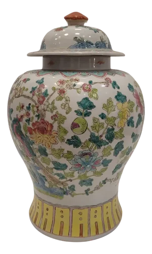 20th Century Chinese Pink Family Tibor Vase, China