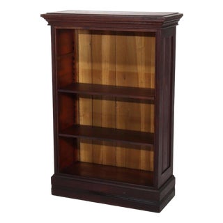 Antique Mahogany Petite Open Bookcase C1930 For Sale