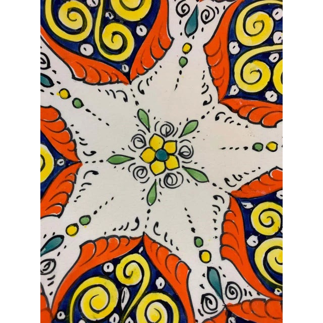 Handmade Large Ceramic Serving Decorative, Center Table Plate, Set of 2 For Sale - Image 9 of 13