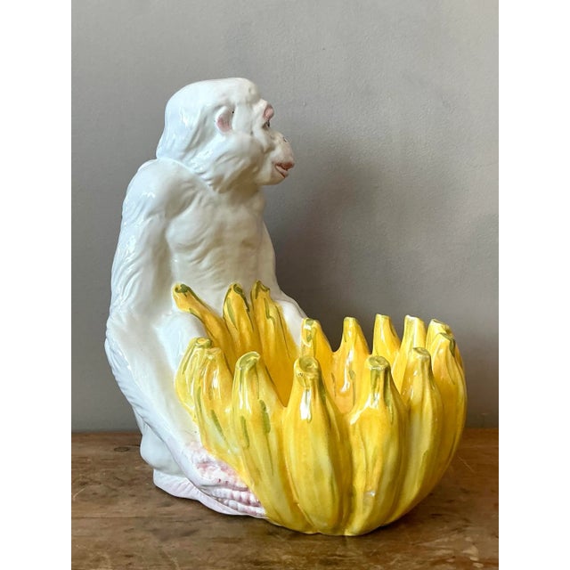 This magnificent glazed ceramic figural piece is a prime example of playful Italian design, highly sought after by...