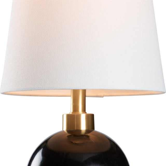 Contemporary Orb Lamp - Black For Sale - Image 3 of 4