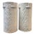 Maine Coastal Cottage Style Whitewashed Deco Vases Umbrella Stands McCoy Pottery - Pair For Sale