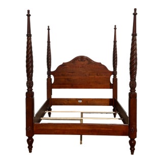 Ethan Allen British Isles Queen 4 Poster Bed For Sale