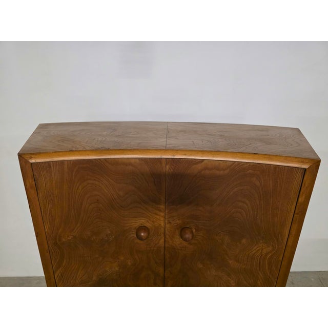 Art Deco Curved Burl Cabinet, 1930s For Sale - Image 17 of 18
