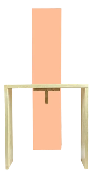 Chair Cimabue in color Pelle di Pesca by Ferdinando Meccani for Meccani