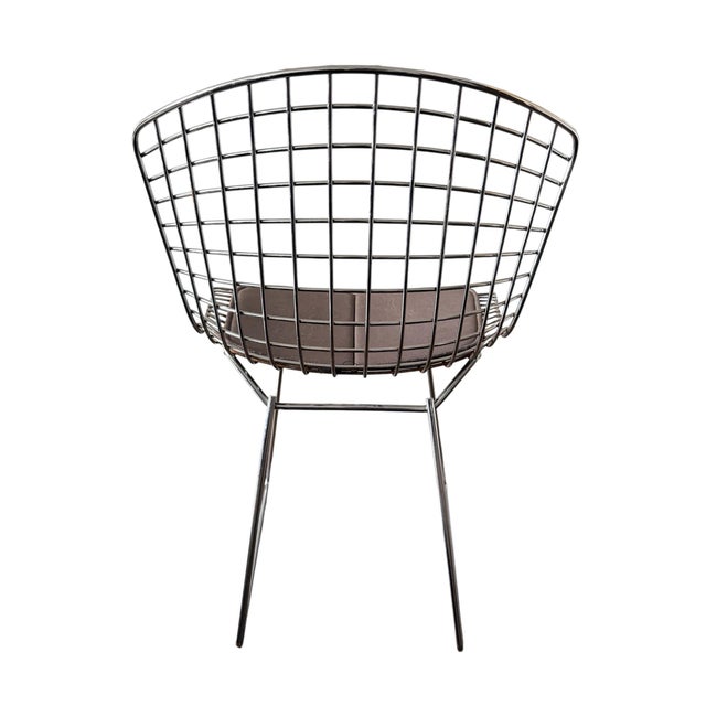 Mid 20th Century Early Harry Bertoia Model 420 Side Chairs- A Set of 6 For Sale - Image 5 of 11