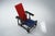 Wood Red and Blue Armchair by Gerrit T. Rietveld for Cassina, 1980s For Sale - Image 7 of 18