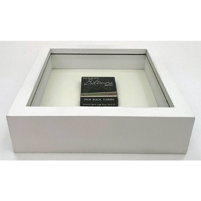 Vintage Framed Matchbook From the Biltmore Hotel in Palm Beach Fl For Sale - Image 4 of 6