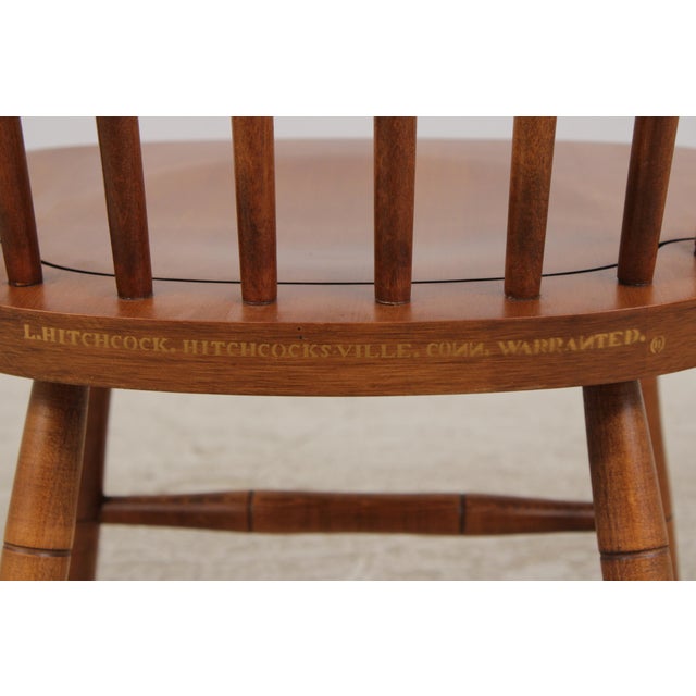 Pair Hitchcock Early American Stenciled Dining Chairs For Sale - Image 16 of 18
