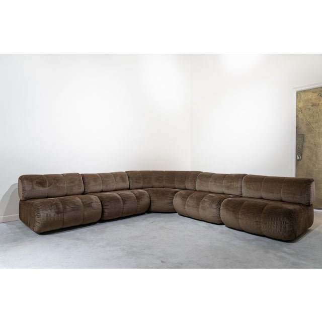 Large Space Age Modular Sofa, Italy, 1960s, Set of 5 For Sale - Image 4 of 8