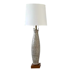 Extra Tall Design Technics Ceramic Lamp