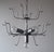 Metal Chandelier in Smoked Murano Glass attributed to Vistosi, 1970s For Sale - Image 7 of 9