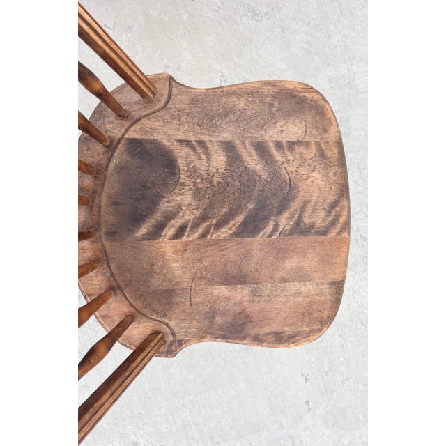 Late 20th Century Vintage Habersham Braced Bow-Back Windsor Dining Chairs - Set of 5 For Sale - Image 5 of 13