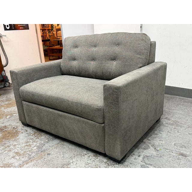 2000 - 2009 Twin Size Crate & Barrel Barrett Sleeper Sofa For Sale - Image 5 of 12