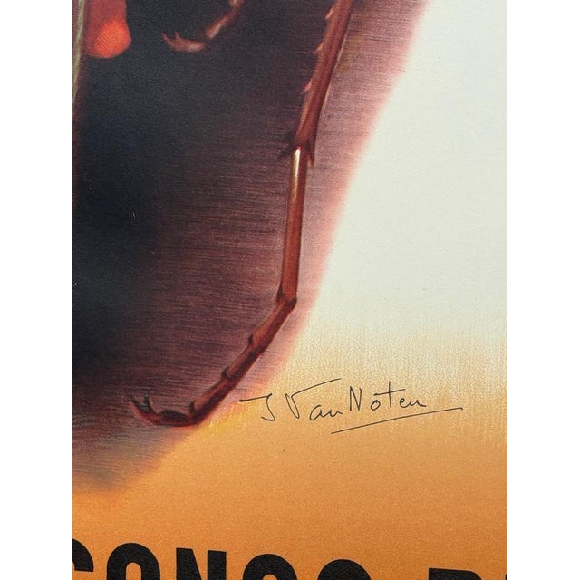 Vintage Exhibition Poster by Jean Van Noten For Sale - Image 6 of 9