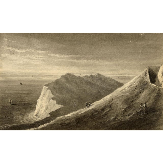 John Maule, Shakespeare Cliff from Western Heights, Dover, Kent, 1814, Watercolour For Sale - Image 4 of 4