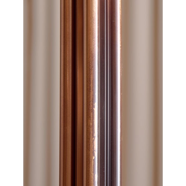 Copper The Vintage Rose Gold Toned Brass Etagere For Sale - Image 8 of 9