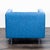 2010s Cb2 Avec Blue Modern Lounge Chair With Metal Legs For Sale - Image 5 of 9