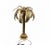 Hollywood Regency Hollywood Regency Style Brass Palm Tree Table Lamp For Sale - Image 3 of 4
