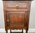 Metal Antique French Oak Bedside Table with Marble Top For Sale - Image 7 of 16