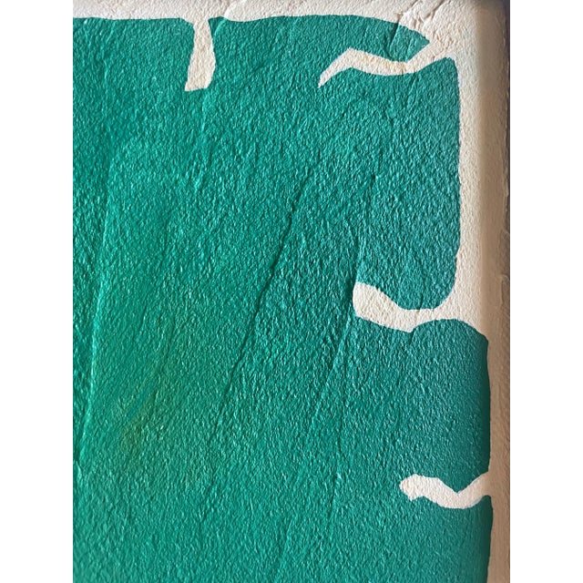 Wood 2025 Contemporary Summer Green Gallery Wall Collection of Paintings on Canvas by r.k. Red - Set of 3 For Sale - Image 7 of 12