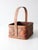 Wood Vintage Woven Splint Basket With Bentwood Handle For Sale - Image 7 of 12