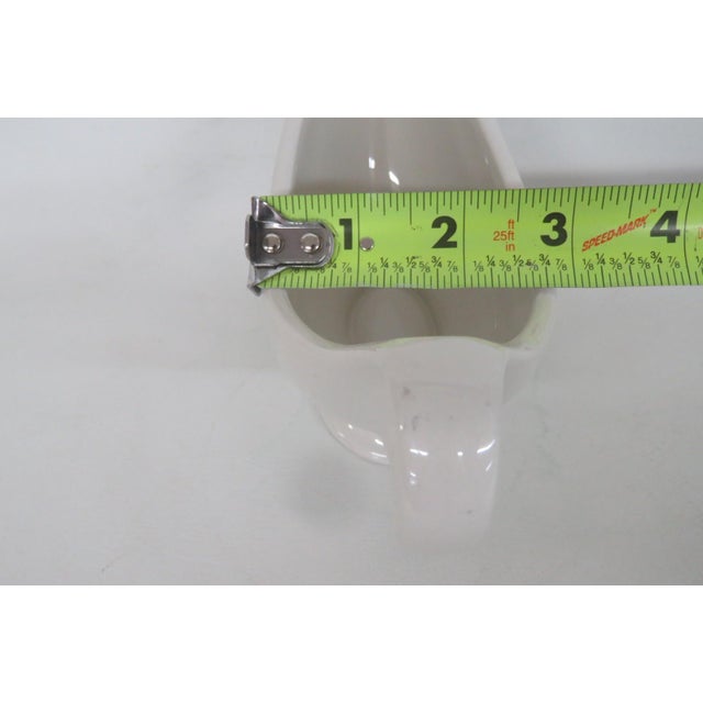 Mid 20th Century Hall Ceramic Gravy Boat Mid Century Modern Cream Color Dish Made in Usa For Sale - Image 9 of 14