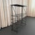 Metal Mid 20th Century Sleek Modern Black Wrought Iron Dry Bar Console Wine Rack For Sale - Image 7 of 7