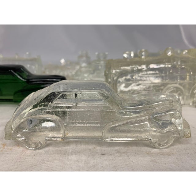 Art Nouveau Vintage Glass Candy Container Collection: Automotive & Locomotive For Sale - Image 3 of 9