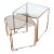 1970s Mid Century Chrome Nesting Tables, Set of 2 For Sale