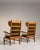 1970s Brown Wood Pair of Lounge Chairs For Sale - Image 15 of 16