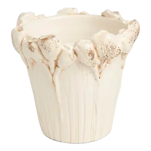 Les Fleur Ivory Cachepot, Flowers