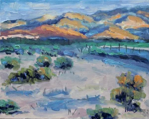 Desert Glow - American Southwest Landscape – Oil Painting