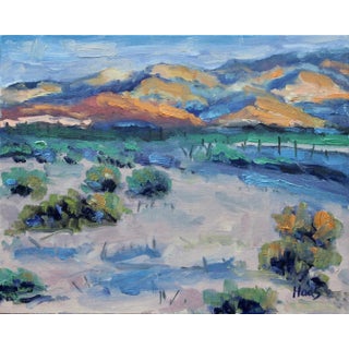 Desert Glow Modern Landscape Oil Painting For Sale