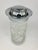 1940s Vintage Heavy Crystal Cocktail Shaker With Wheel Cut Argyle Design For Sale - Image 5 of 5