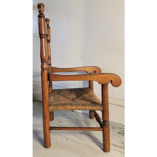 19Thc Banister Back Child;s Chair From New England For Sale - Image 9 of 9