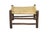 Rustic Antique Rustic Adirondack Old Hickory Style Rattan Log Stool Bench Ottoman 22" For Sale - Image 3 of 10