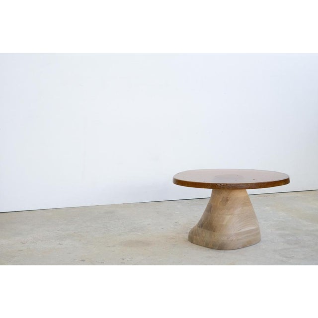 Not Yet Made - Made To Order Fused Salmon Glass and White Oak Side Table by Alexander Knysch For Sale - Image 5 of 10