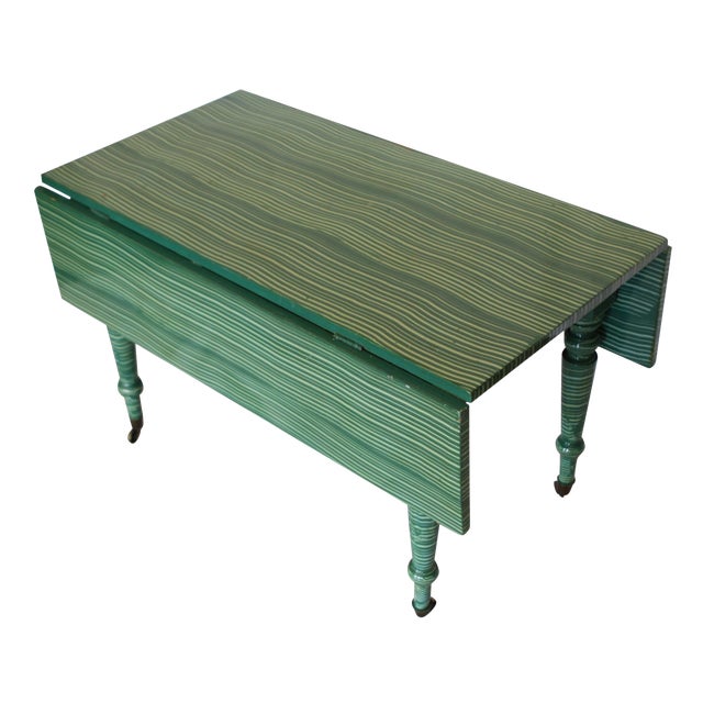 Antique Painted DropLeaf Table Chairish