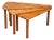 Swedish Modern Modular Fan-Shaped Coffee Table in Pine Wood, 1960s For Sale